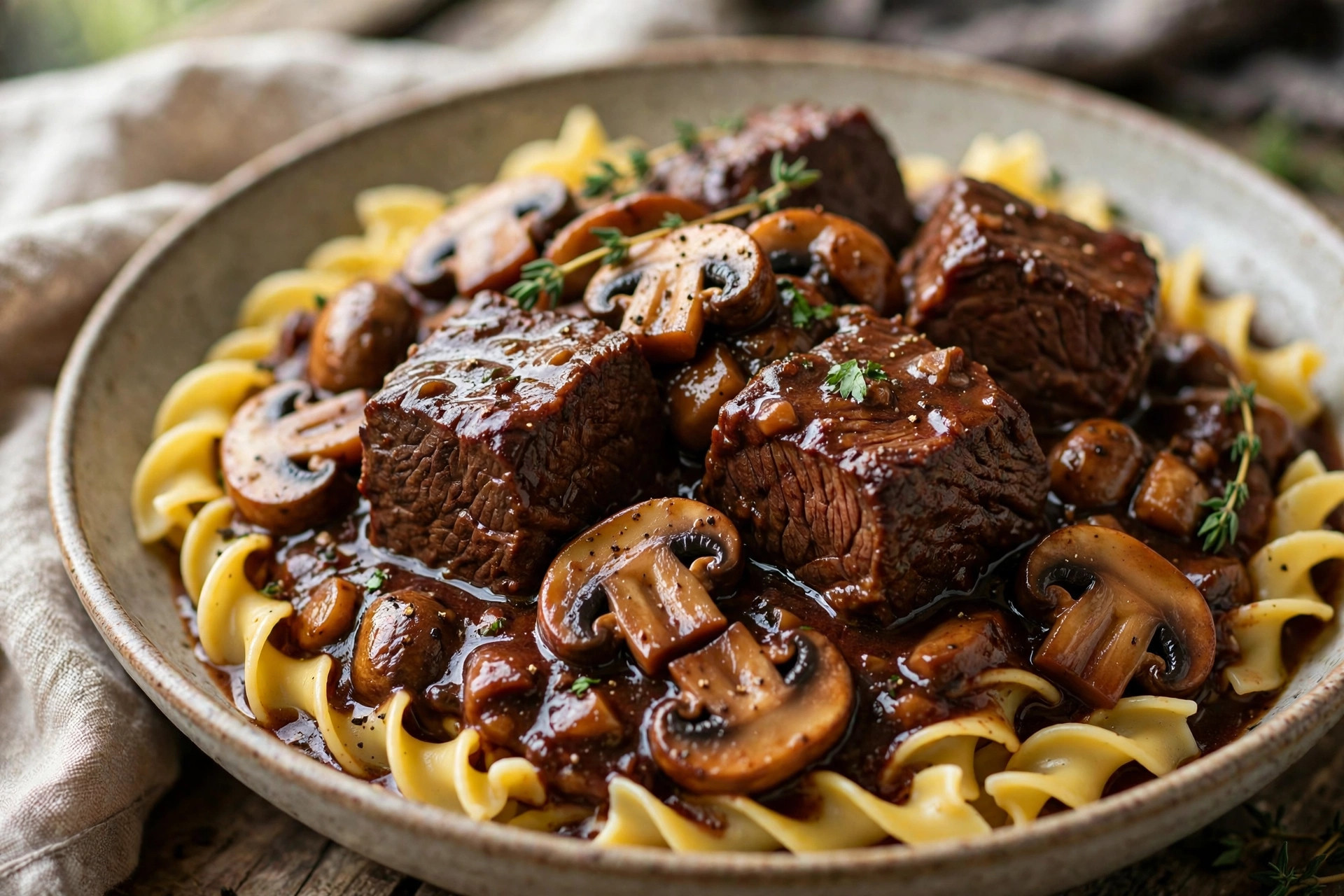 Boeuf au vin (mijoteuse)