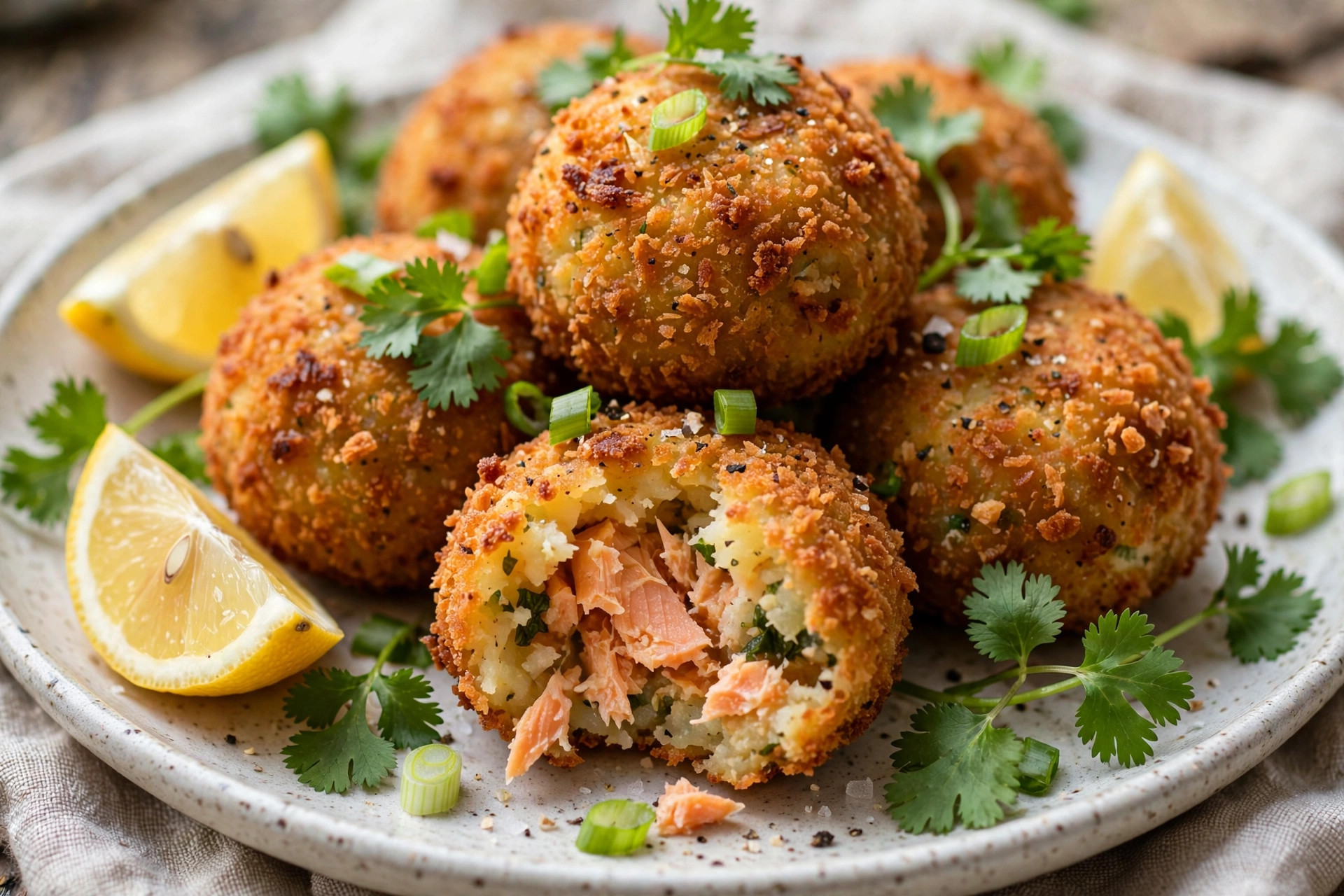 Croquettes de pommes de terre et de saumon