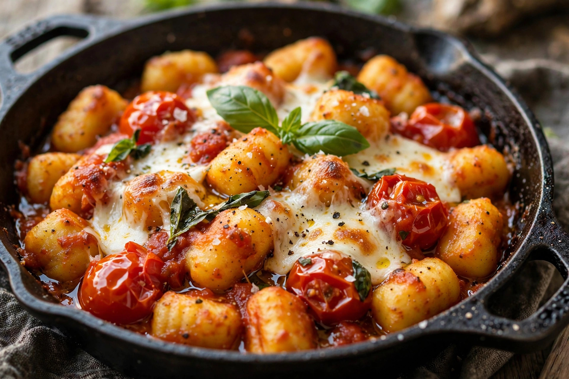 Gnocchis sauce tomate et basilic