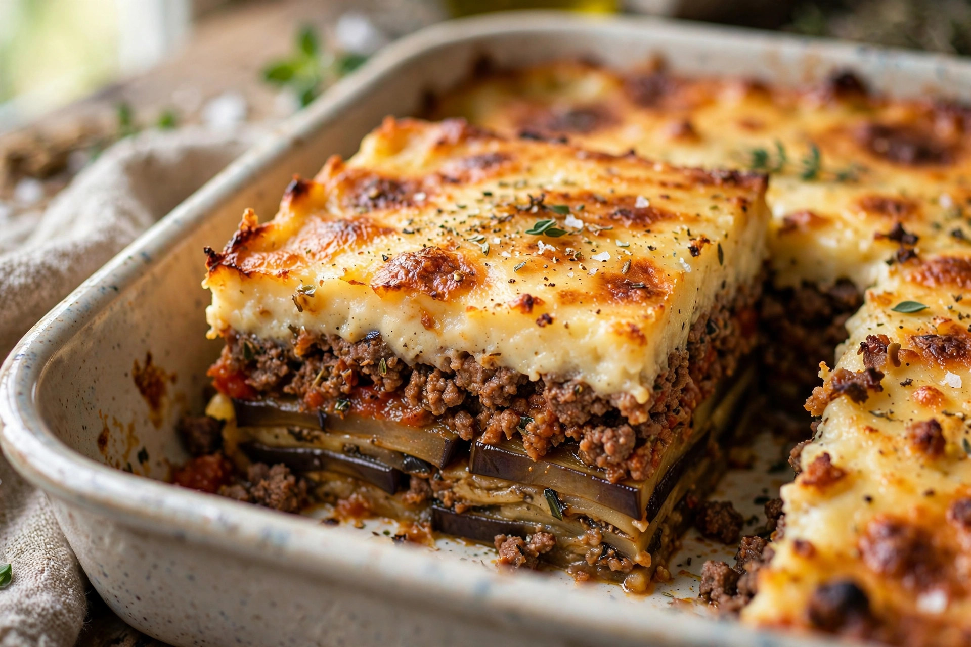 Moussaka à l'aubergine