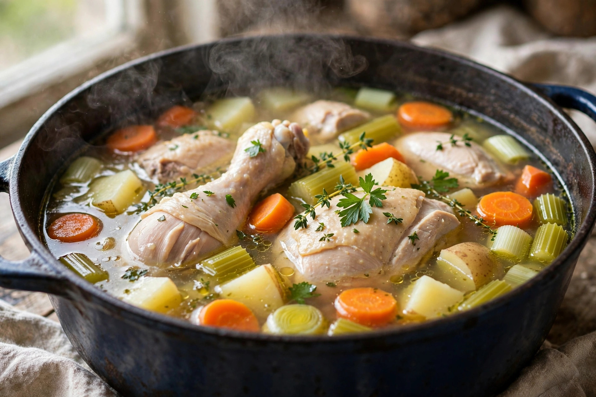 Pot-au-feu de poulet
