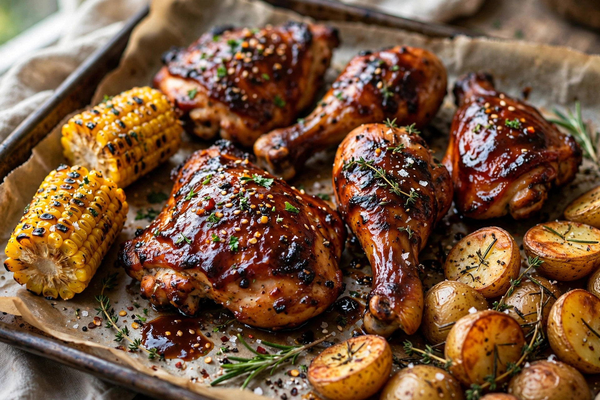 Poulet BBQ au four
