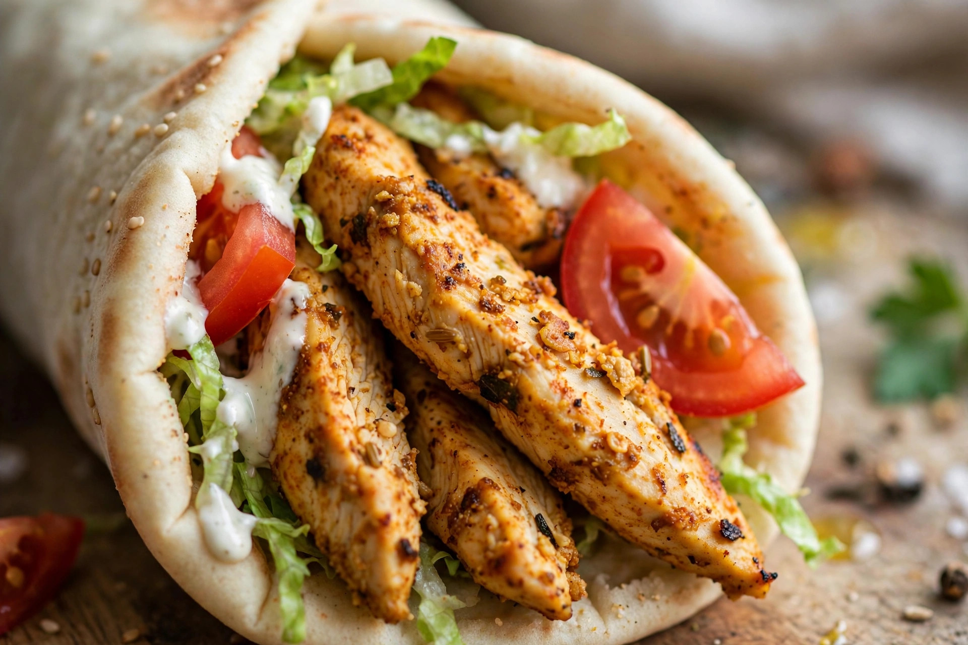 Shawarma de poulet maison