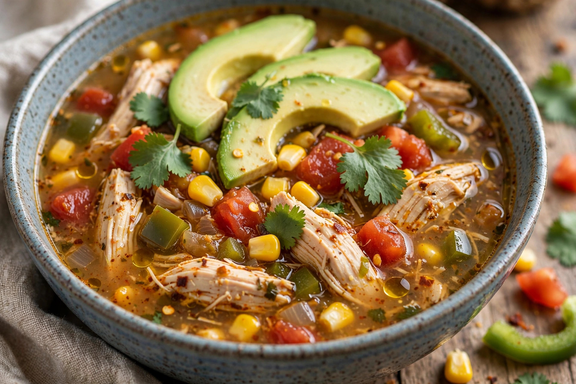 Soupe au poulet du sud-ouest